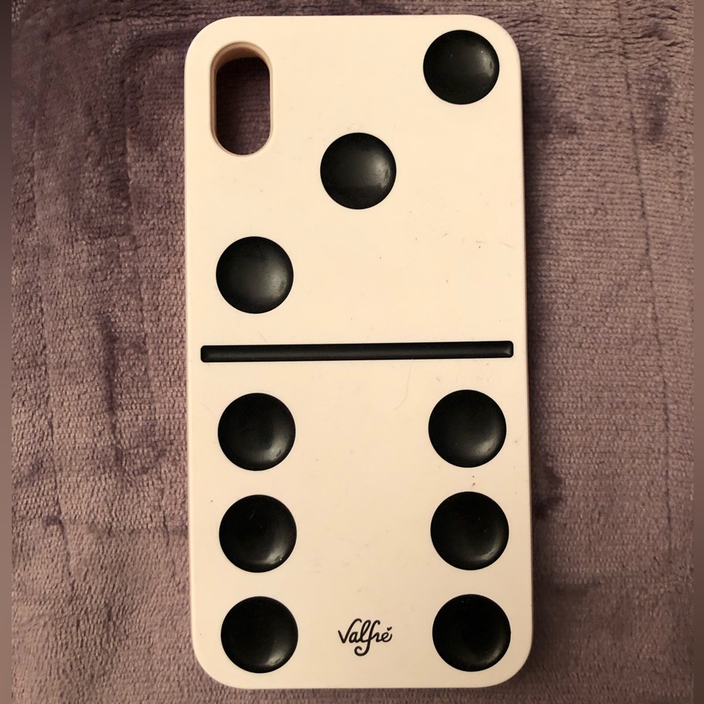 Valfre Cream and Black Domino Phone Case